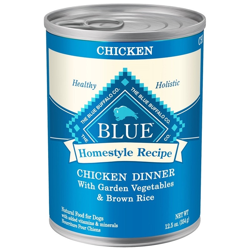 Blue Buffalo Homestyle Recipe Chicken Dinner with Garden Vegetables and Brown Rice Canned Dog Food