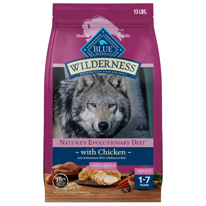 Blue Buffalo Wilderness High Protein Chicken Recipe Adult Small Breed Dry Dog Food