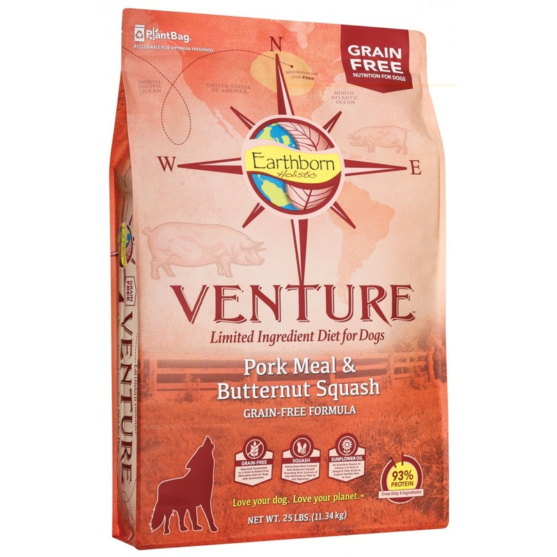 Earthborn Holistic Venture Grain Free Pork Meal and Butternut Squash Dry Dog Food