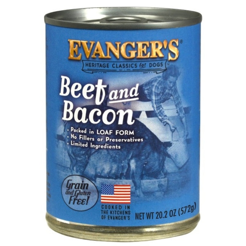 Evanger’s Classic Beef with Bacon Canned Dog Food