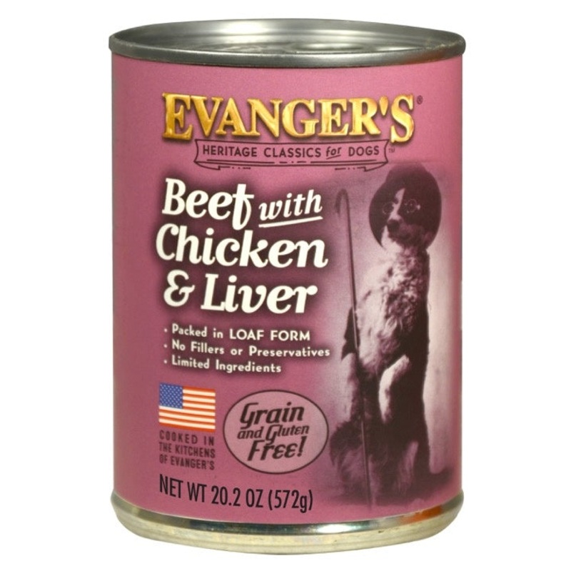 Evanger’s Classic Beef with Chicken And Liver Canned Dog Food