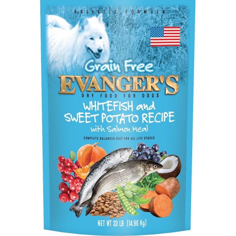 Evanger’s Grain Free Super Premium Whitefish and Sweet Potato Dry Dog Food