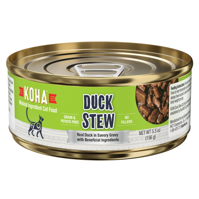 KOHA Grain & Potato Free Duck Stew Canned Cat Food