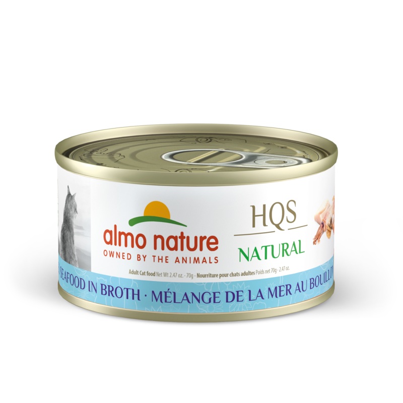 Almo Nature Natural Mixed Seafood in Broth Canned Cat Food