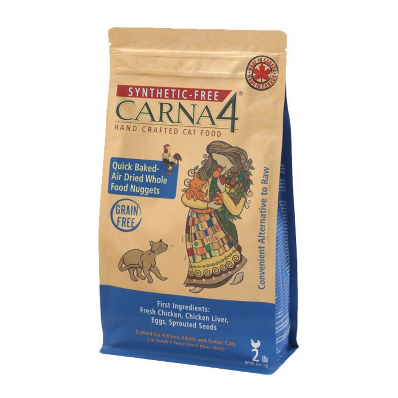 Carna4 Quick Baked Air Dried Grain Free Chicken Dry Cat Food