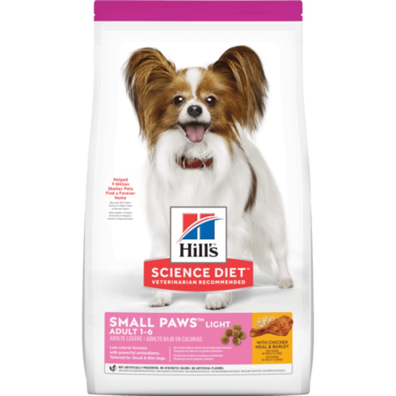 Hill’s Science Diet Adult Light Small Paws with Chicken Meal & Barley Dry Dog Food