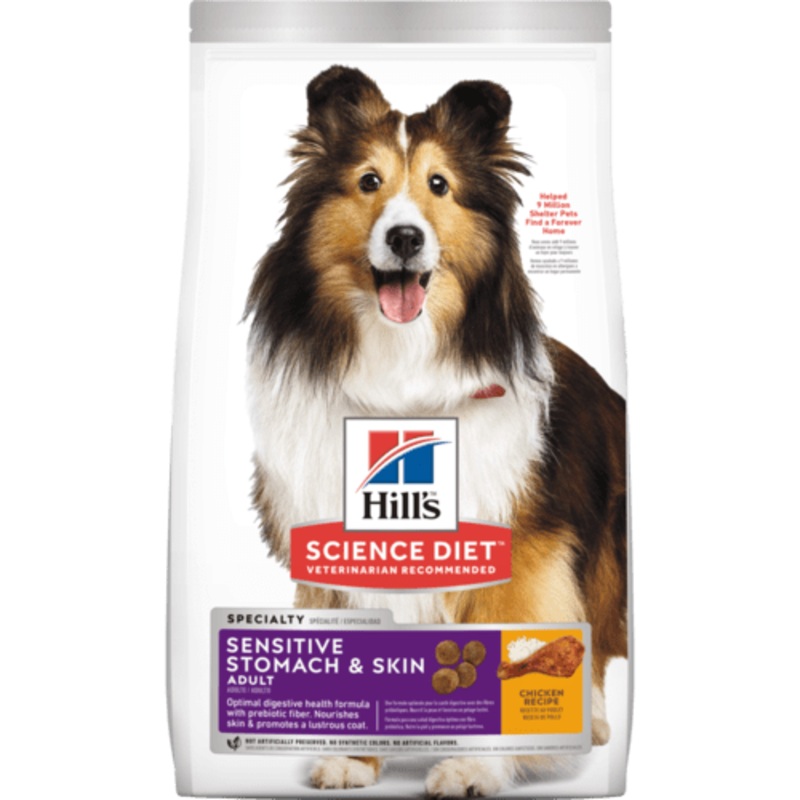 Hill’s Science Diet Adult Sensitive Stomach & Skin Chicken & Rice Recipe Dry Dog Food