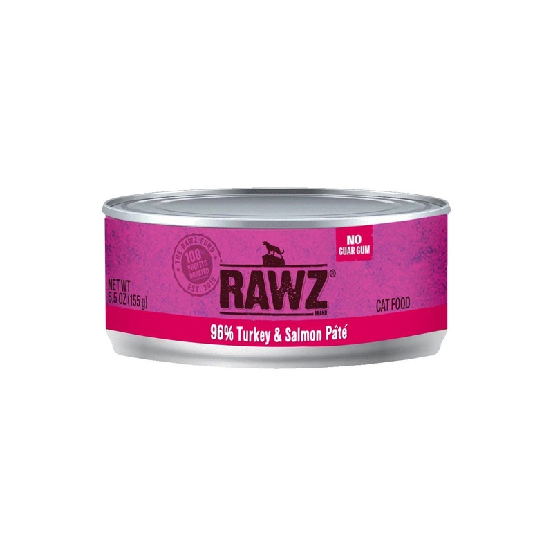 RAWZ 96% Turkey & Salmon Canned Cat Food
