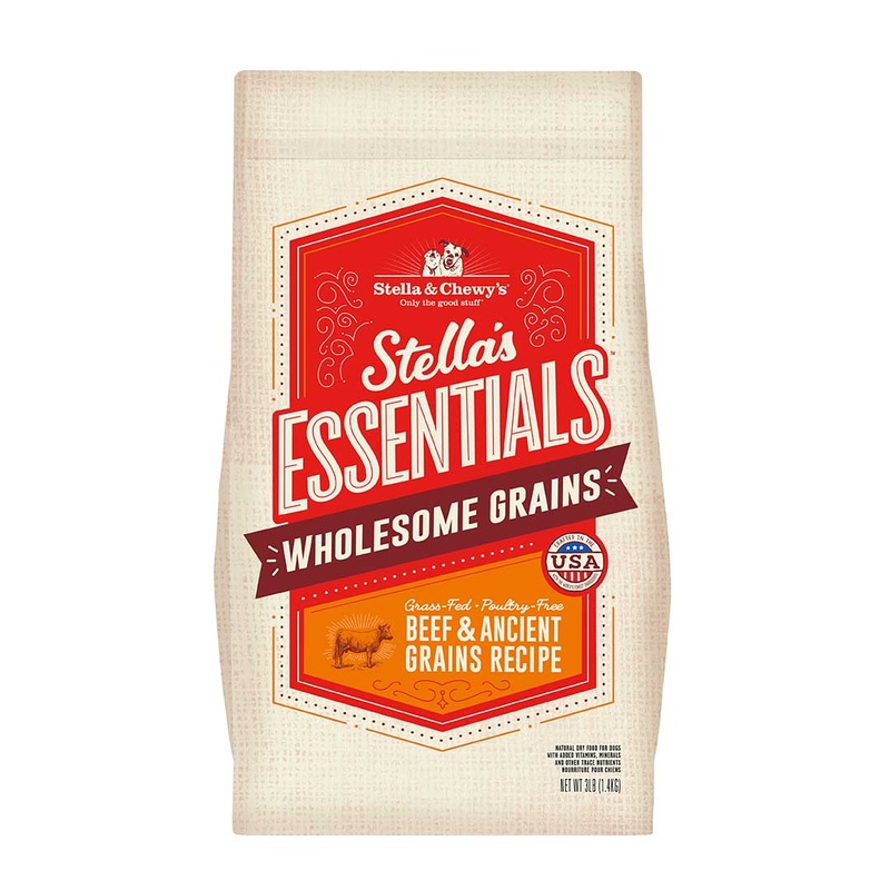 Stella & Chewy’s Essentials Grass-Fed Beef & Ancient Grains Dry Dog Food