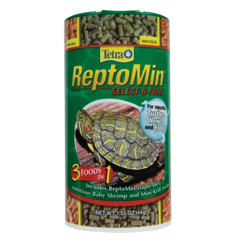 Tetra ReptoMin Select-A-Food 3 in 1 Mini-Sticks for Turtle, Newt & Frog