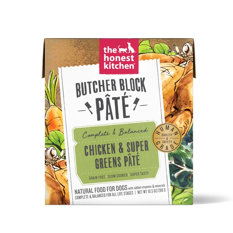The Honest Kitchen Butcher Block Pate for Dogs Chicken & Super Greens