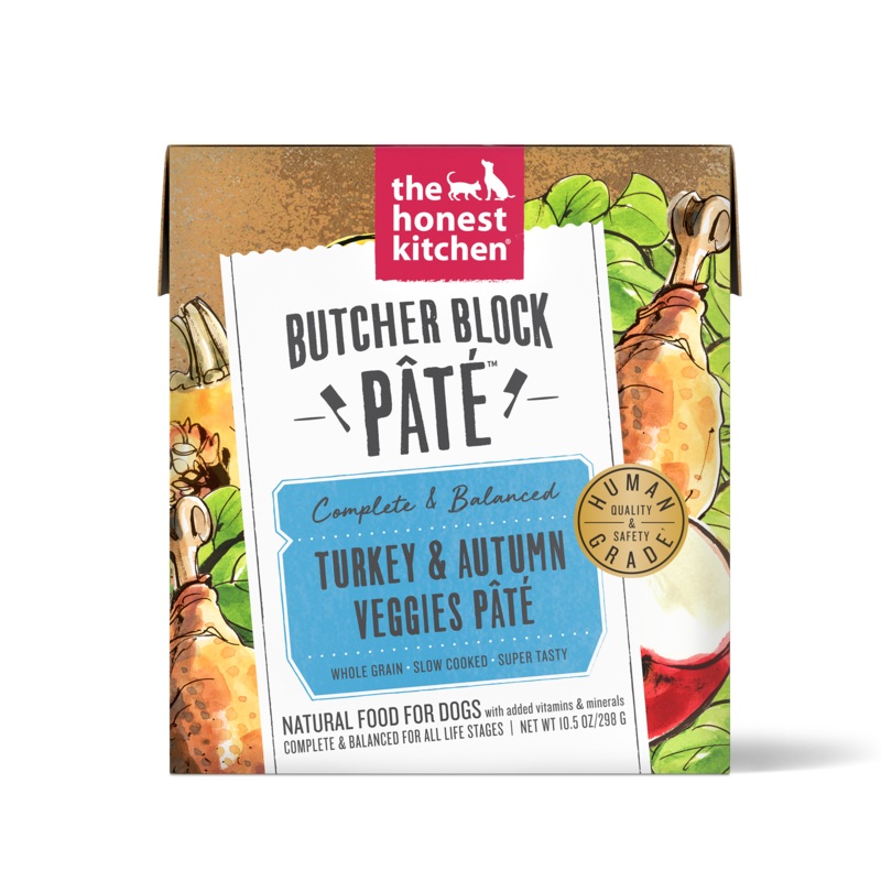 The Honest Kitchen Butcher Block Pate for Dogs Turkey & Autumn Veggies