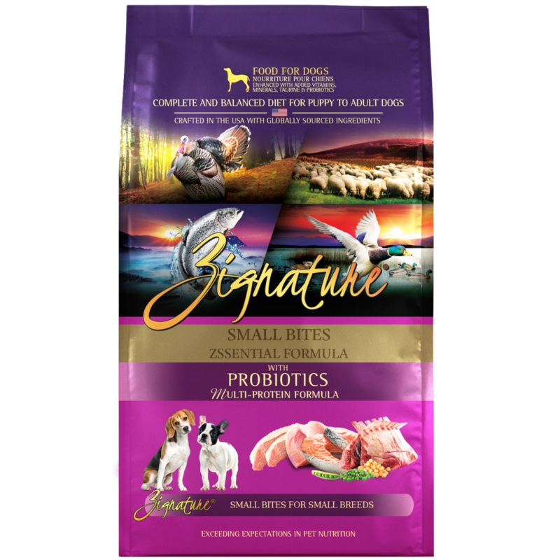 Zignature Small Bites Grain Free Zssential Multi-Protein Recipe Dry Dog Food