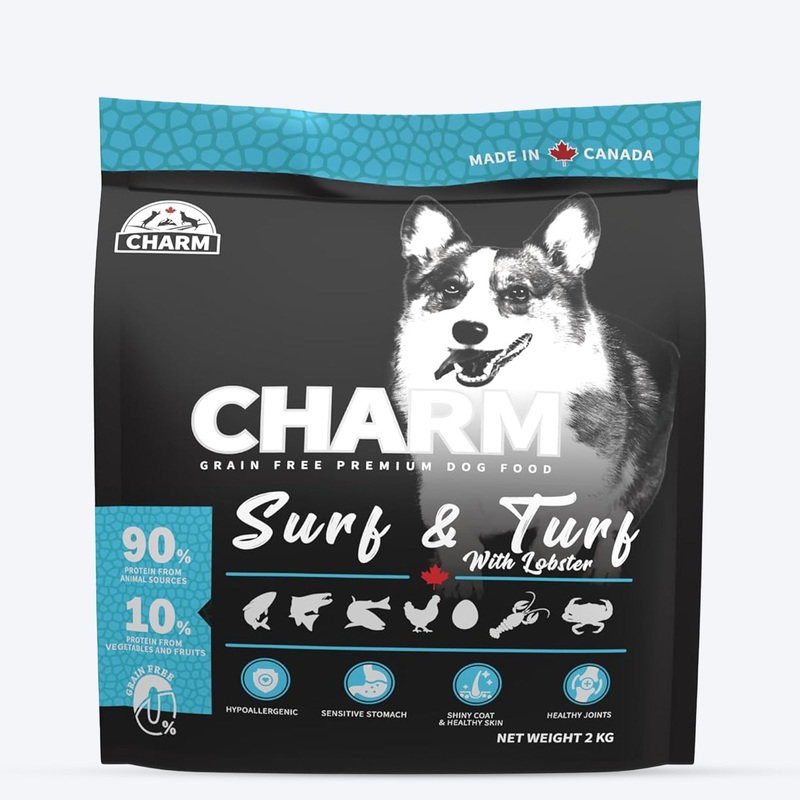 Charm Premium Surf & Turf With Lobster Grain Free Dry Food For Dog