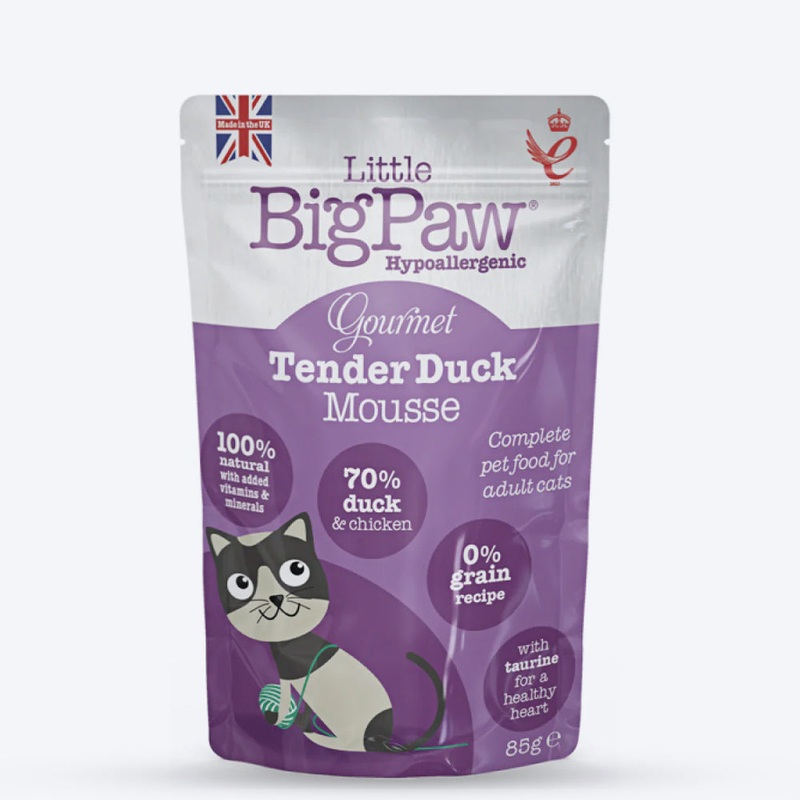 Little BigPaw Duck Mousse Wet Cat Food (Gourmet Tender) – 85 g