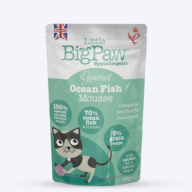 Little BigPaw Gourmet Ocean Fish Mousse Wet Cat Food – 85 g