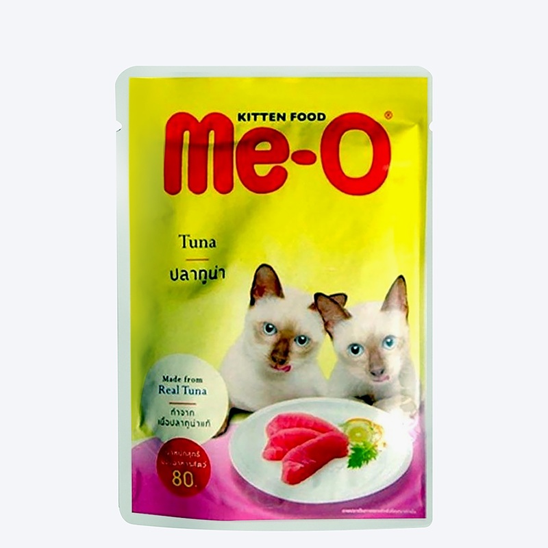 Me-O Tuna in Jelly Delite Pouch Wet Cat Food – 80 g packs