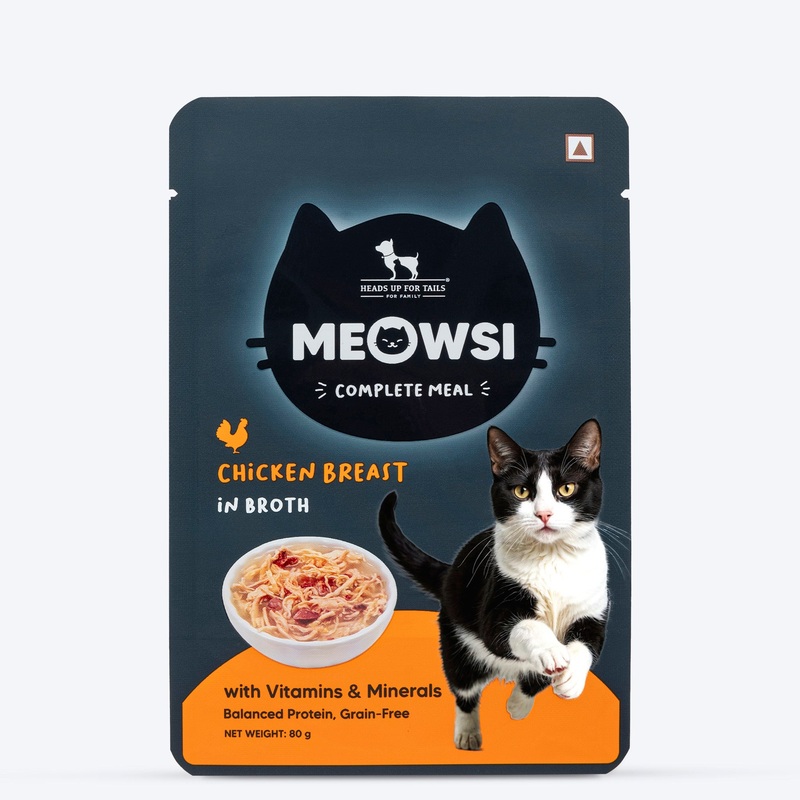 Meowsi by HUFT Chicken Breast In Broth Cat Wet Food – 80 gm