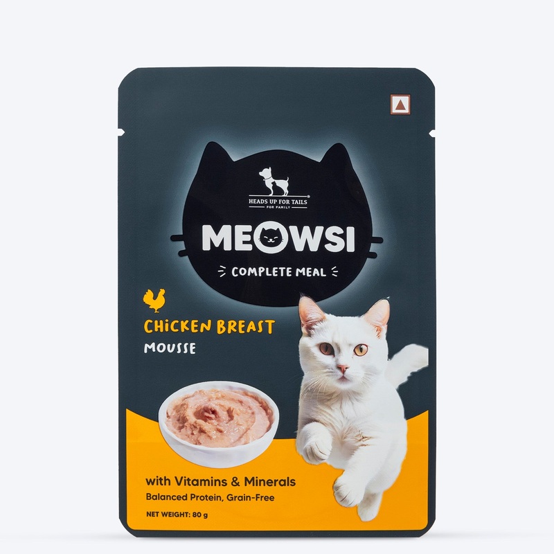 Meowsi by HUFT Chicken Breast Mousse Cat Wet Food – 80 gm