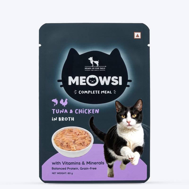 Meowsi by HUFT Tuna & Chicken In Broth Cat Wet Food – 80 gm