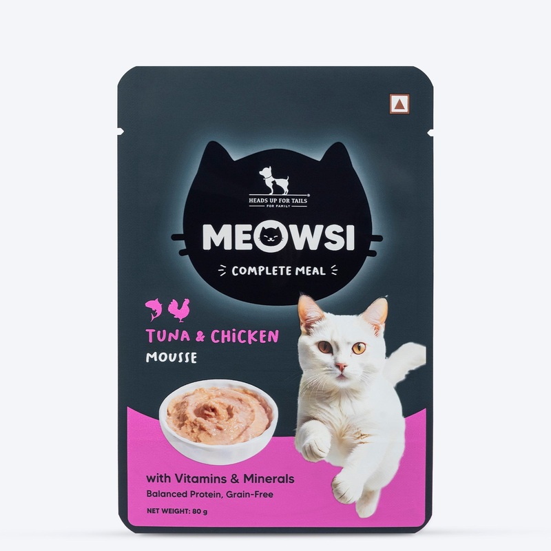 Meowsi by HUFT Tuna & Chicken in Mousse Cat Wet Food – 80 gm