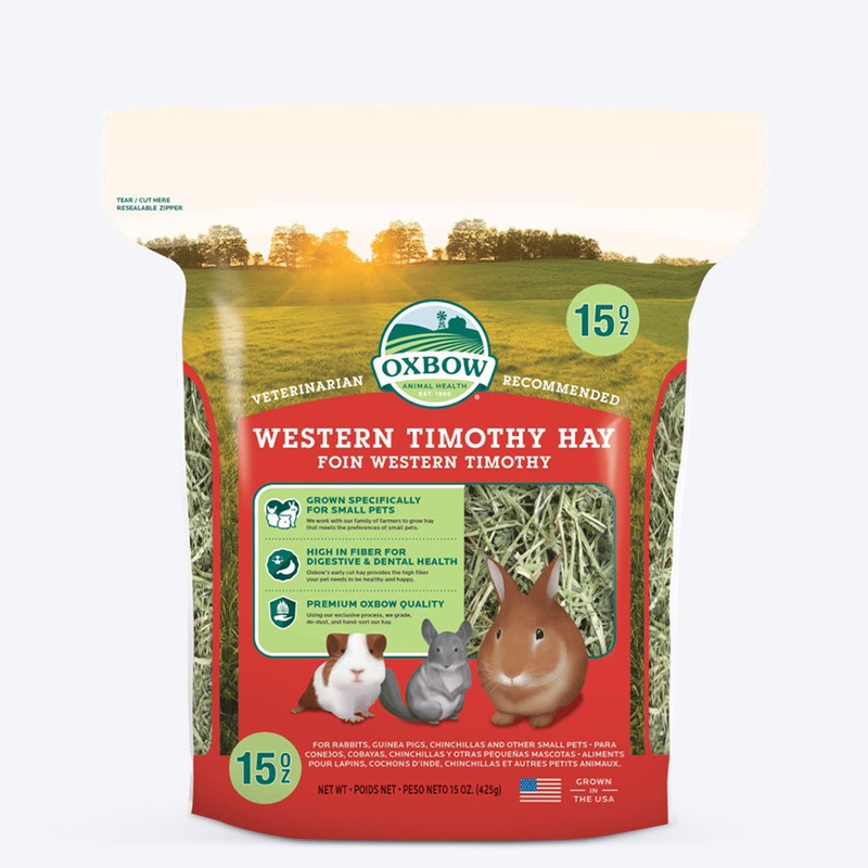Oxbow Western Timothy Dry Hay (Grass) For Small Animals