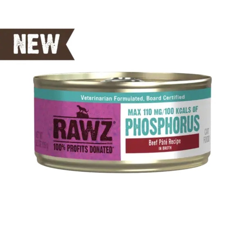 RAWZ Reduced Phosphorous Beef Pt Canned Cat Food