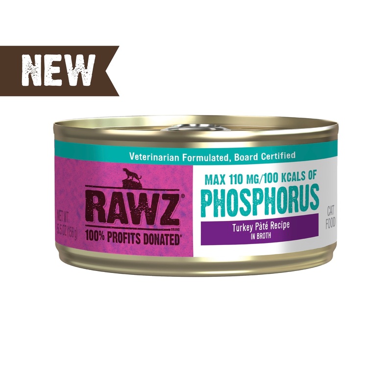 RAWZ Reduced Phosphorous Turkey Pt Canned Cat Food