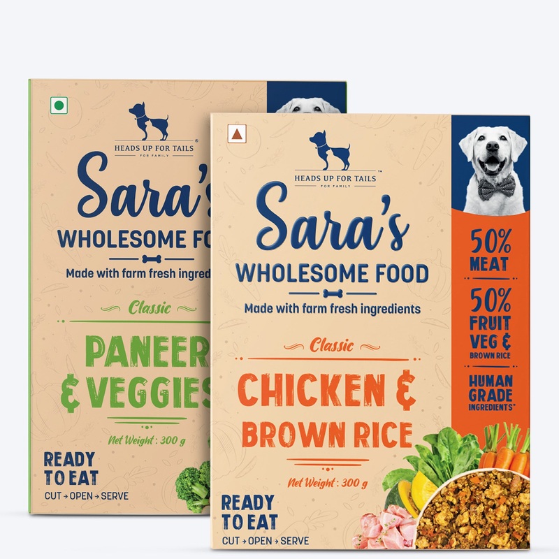 Sara’s Wholesome Classic Range Dog Food Combo – 2×300 gm