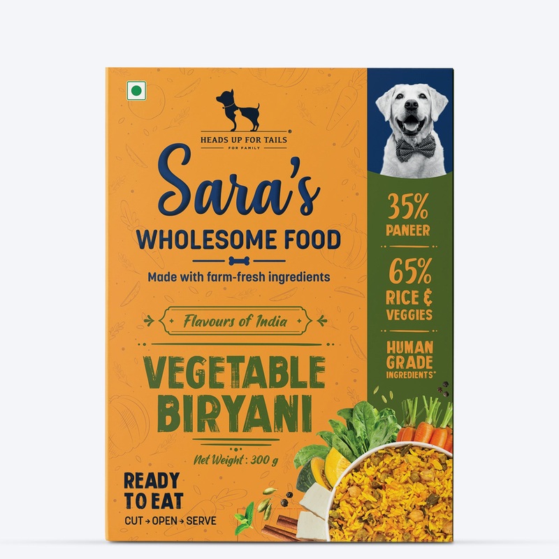 Sara’s Wholesome Flavours Of India Vegetable Biryani Dog Wet Food – 300 gm
