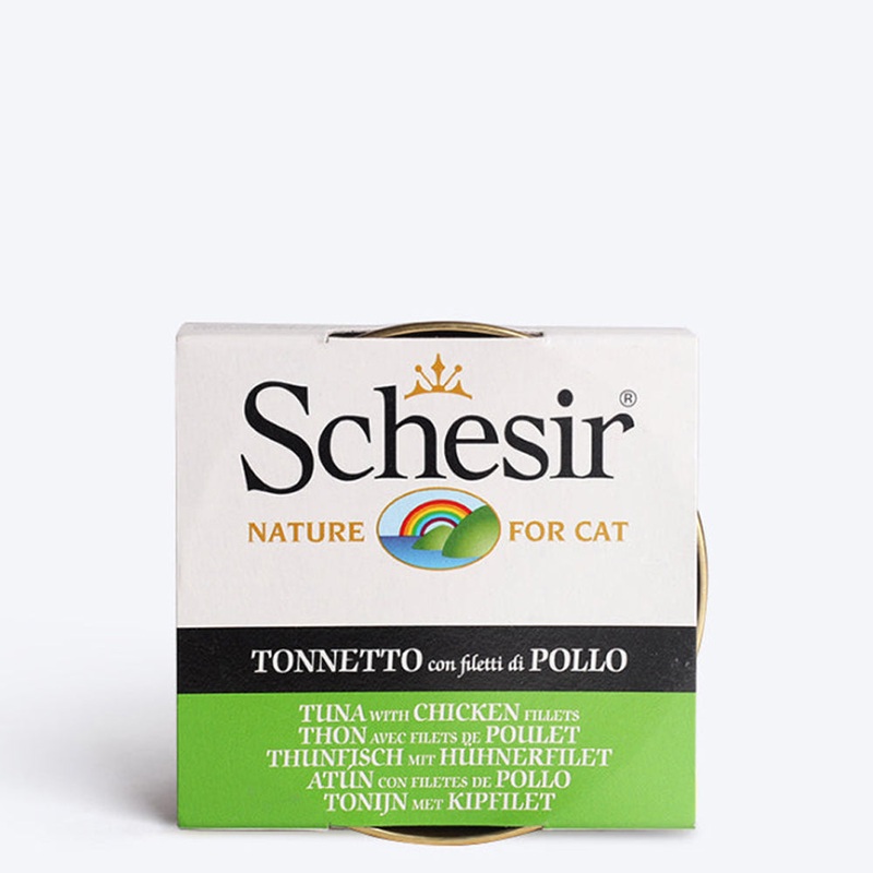 Schesir 51% Tuna With Chicken Fillets Wet Cat Food – 85 g