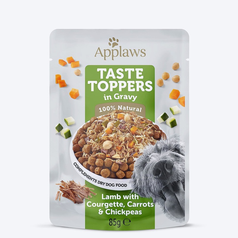 Applaws Taste Toppers Lamb With Courgette, Carrots & Chickpeas In Gravy Wet Food For Dog – 85 gm
