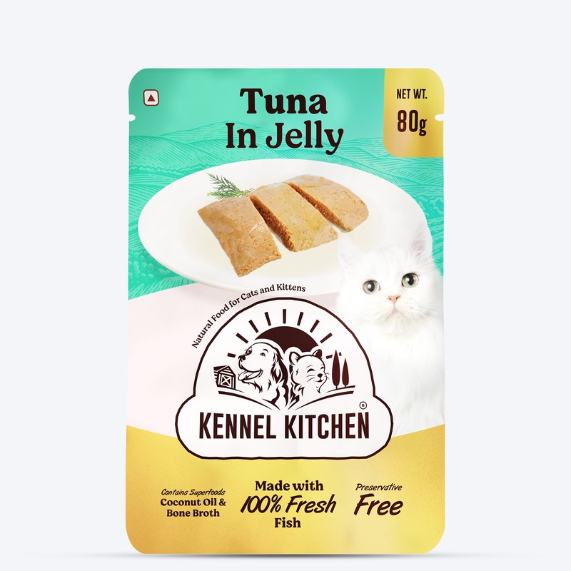 Kennel Kitchen Tuna in Jelly Grain Free Wet Cat Food – 80 g packs