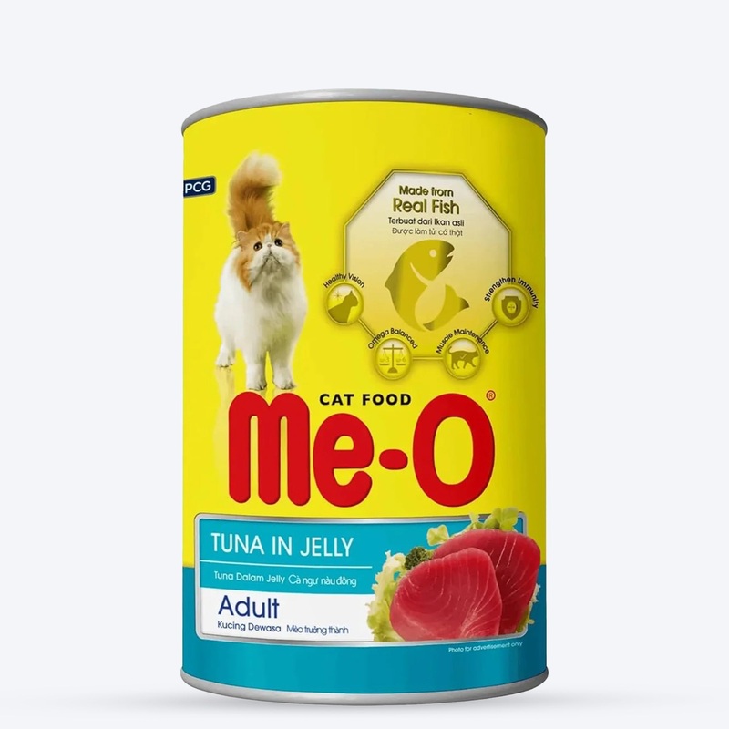 Me-O Tuna In Jelly Wet Food For Adult Cat – 400 gm