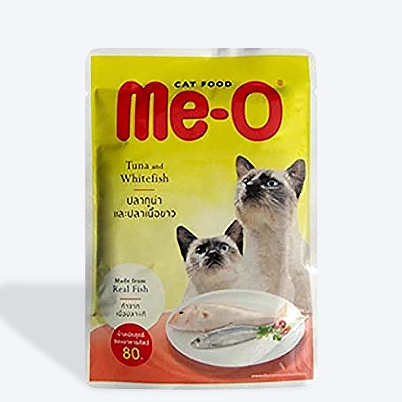 Me-O Tuna & White Fish Wet Cat Food – 80 g