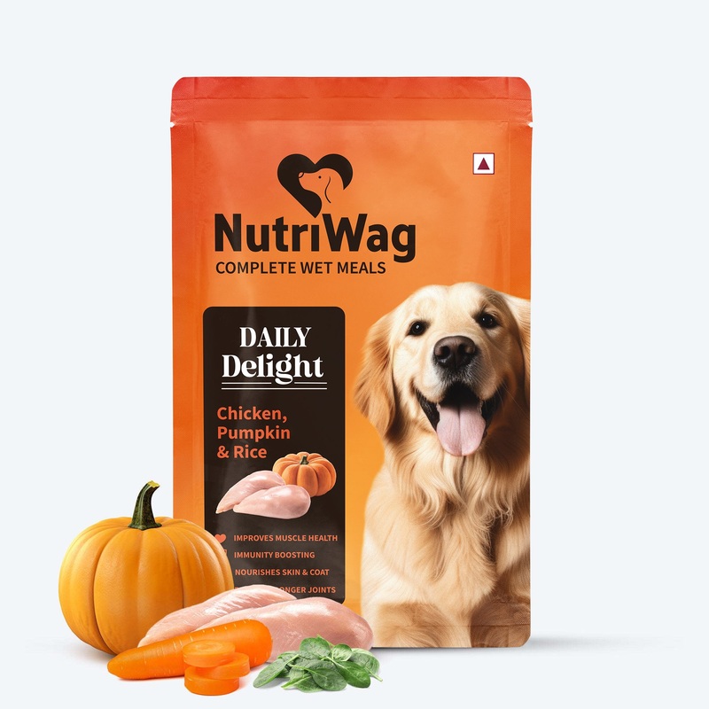 NutriWag Complete Wet Meals With Chicken, Rice & Pumpkin For Dog – 300g
