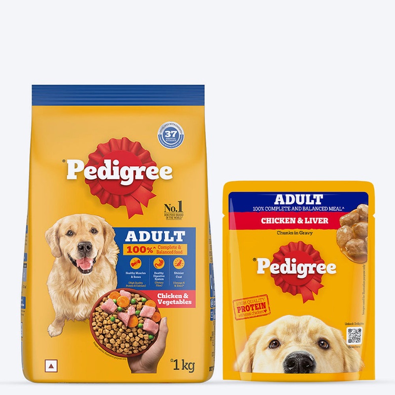 Pedigree Best Of Both Combo For Adult Dogs – Pack of 2