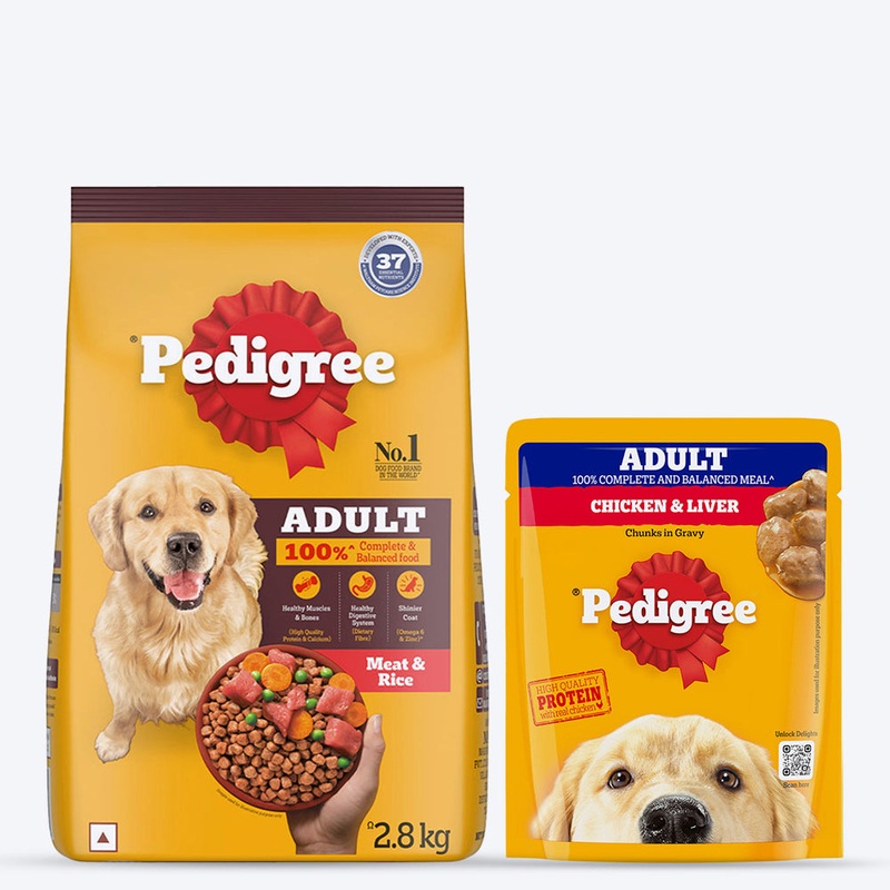 Pedigree Healthy Food Combo For Adult Dogs – Pack of 2