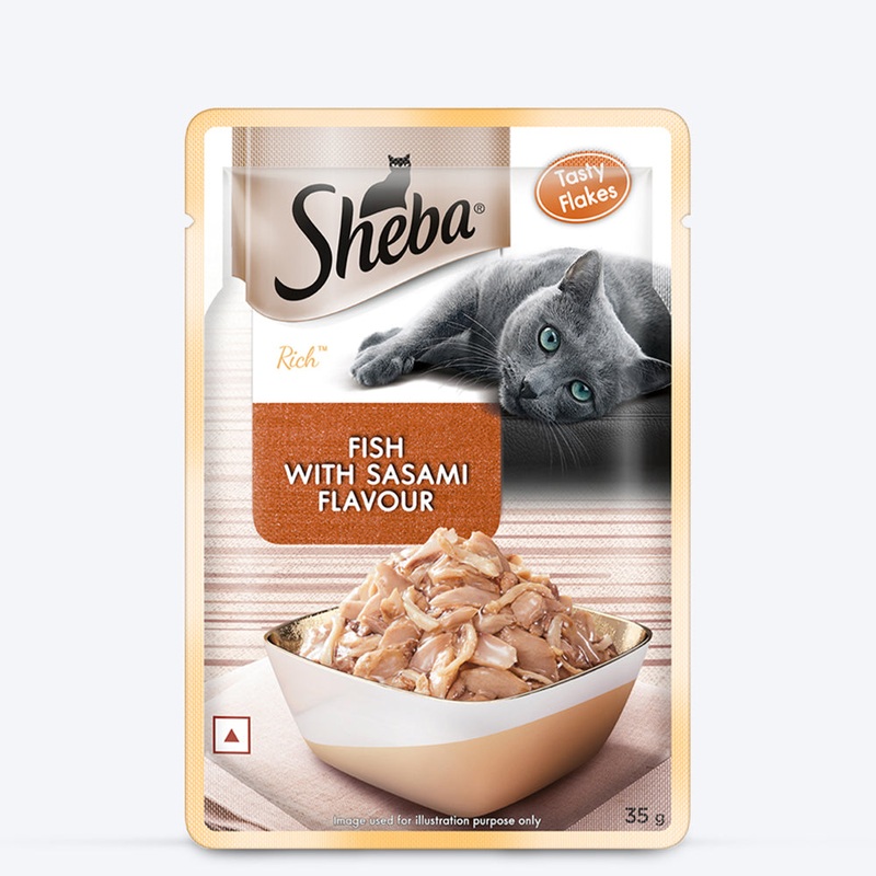 Sheba Fish with Sasami Adult Wet Cat Food – 35 gm Packs
