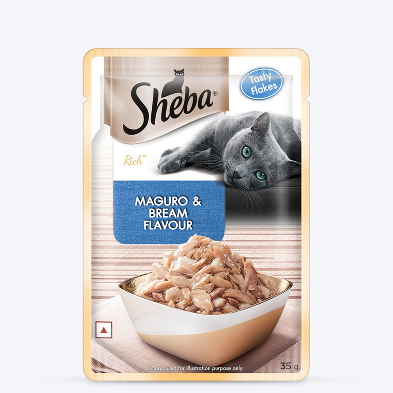 Sheba Maguro & Bream Wet Cat Food – 35 gm Packs