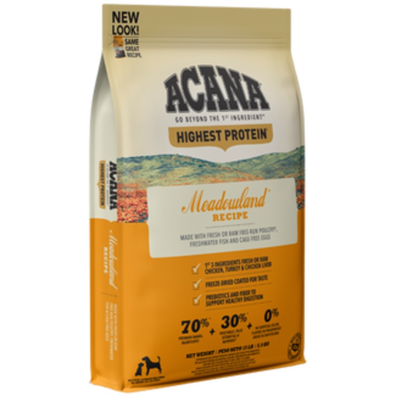 Acana Meadowland Dry Dog Food|4.5 lb|10 lb|25 lb