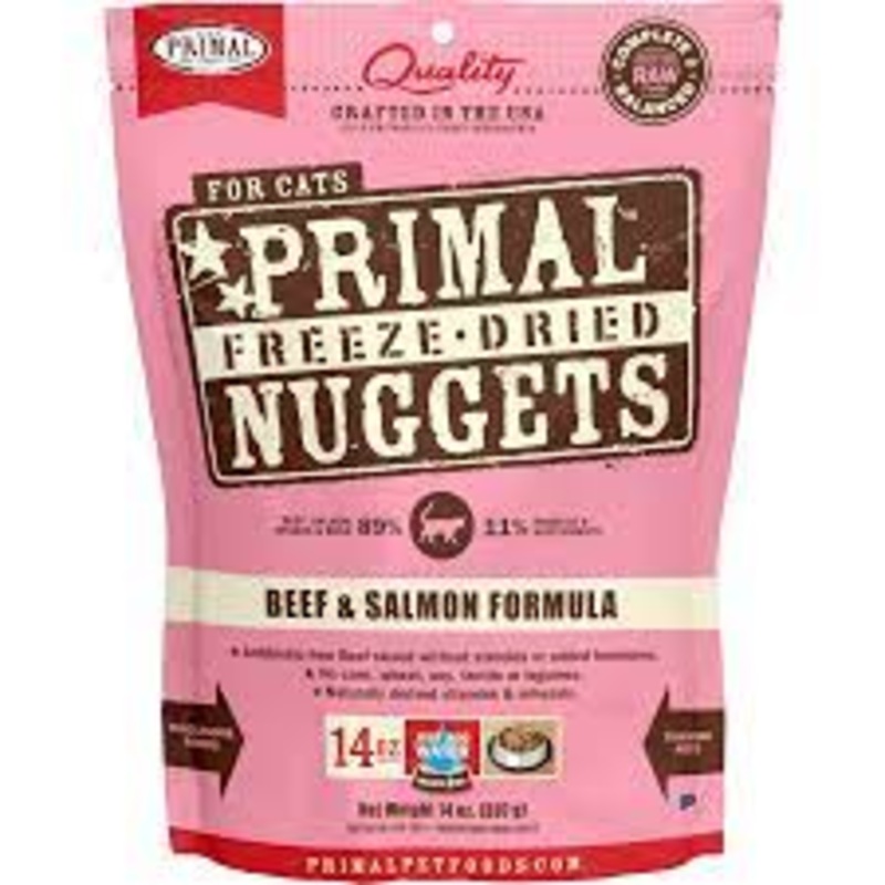 [Call to Order] Primal Feline Freeze-Dried Nuggets Cat Food – Beef & Salmon (14oz)