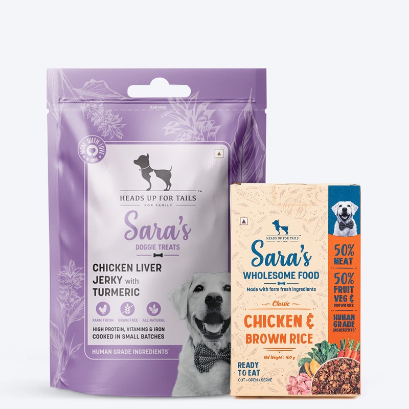 HUFT Pawcrafted Treat & Wet Food Combo: Chicken Liver & Grain For Dogs