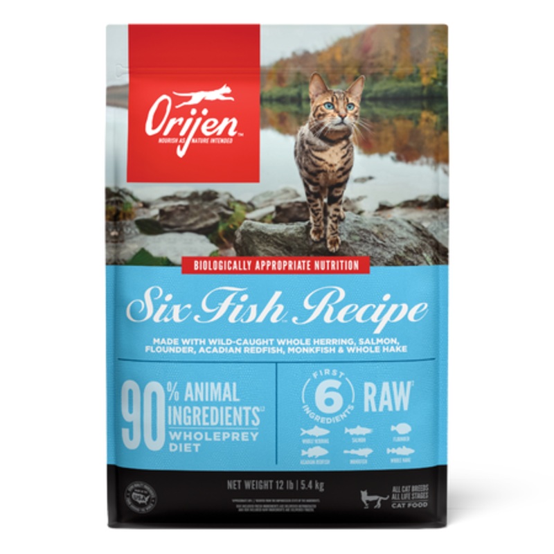 Orijen Six Fish Dry Cat Food|4 lb|7 lb