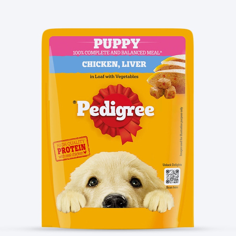 Pedigree Chicken Liver In Loaf With Vegetables Puppy Wet Food – 70 gm Packs