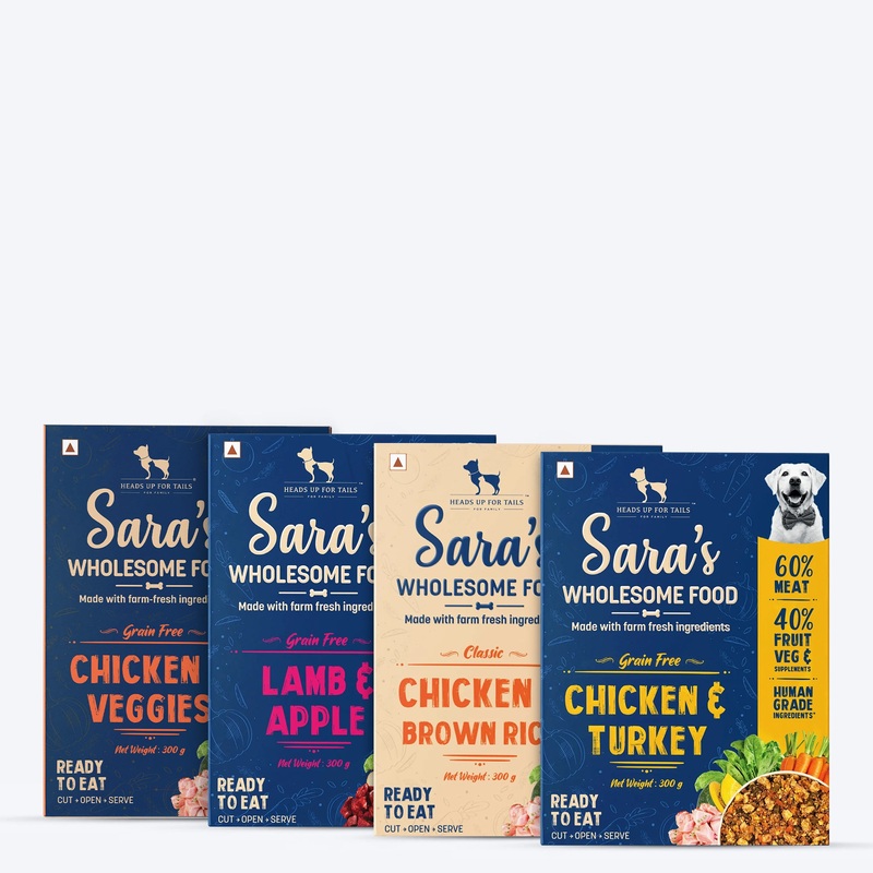 Sara’s Wholesome Food Combo For Dogs – 4×300 gm