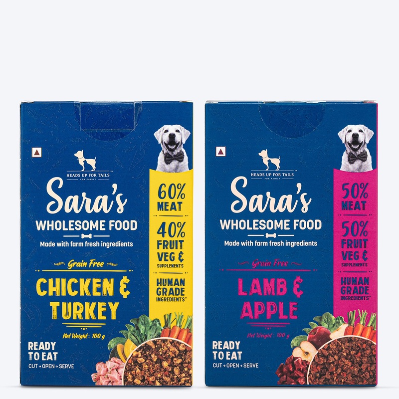 Sara’s Wholesome Grain-Free Dog Food Combo – 2×100 gm