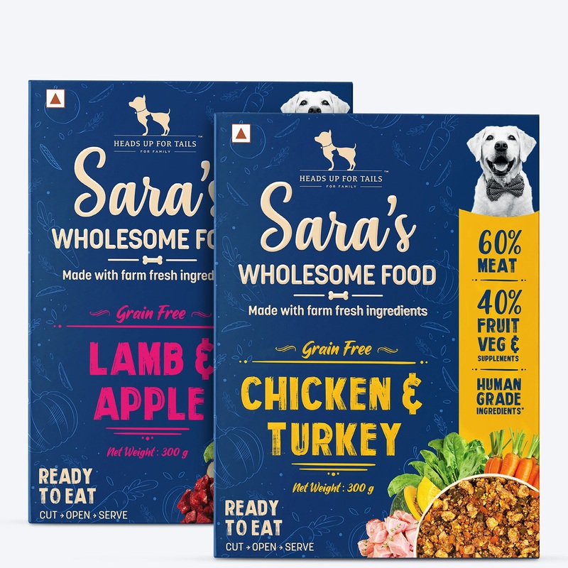 Sara’s Wholesome Grain-Free Dog Food Combo – 2×300 gm