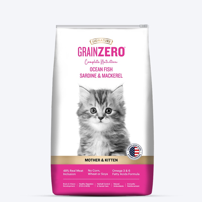 Signature Grain Zero Mother & Kitten Dry Cat Food – All Breed Formula